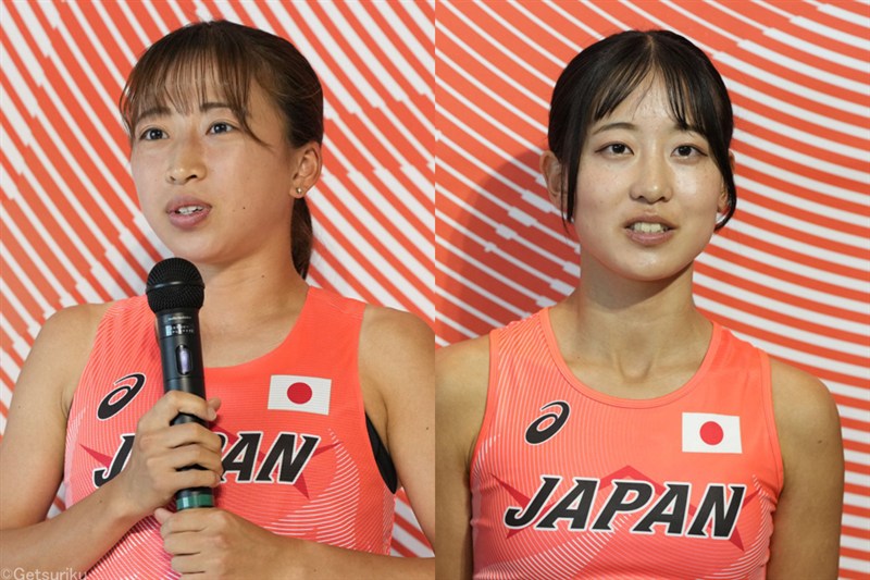 日本代表ユニフォーム姿で意気込み！小林香菜「自信になるような練習を」梅野倖子「選んだメダルをつかめるように」