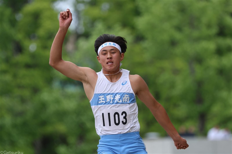 井上敏志15m39の三段跳大会新 走幅跳と110mHも制覇 砲丸投は赤澤瑠依17m34 佐藤優真100m10秒54／IH岡山県大会