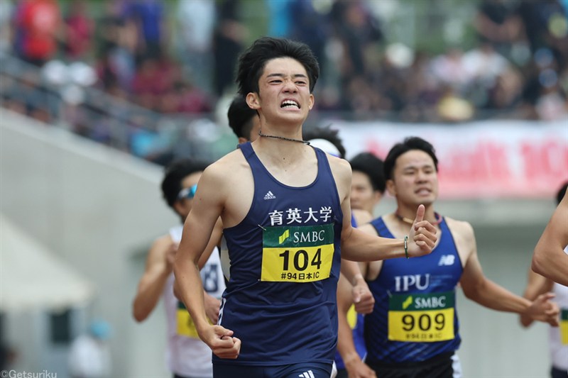 800m山鹿快琉が1分46秒79!!鮮烈スパートで1年生V「競技を楽しめればと思っていた」／日本IC
