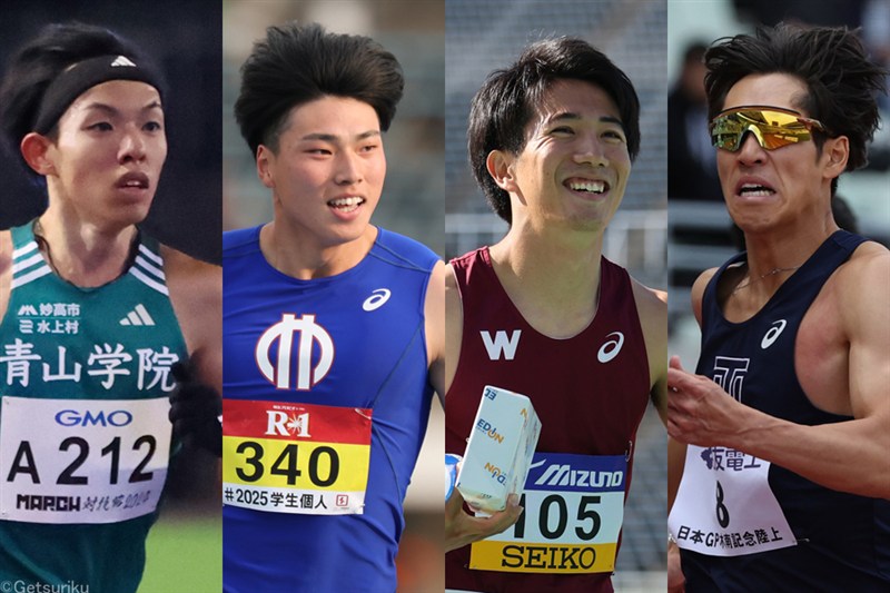 【日本インカレ男子みどころ】激戦の100m！世界陸上目指す110mH阿部竜希、400mH小川大輝、やり投80mスロワー対決も