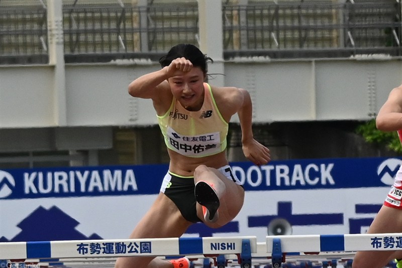 100mH・田中佑美が3位 アジア選手権から帰国直後のレースで12秒89w「今日はわかりやすく負けた」／布勢スプリント