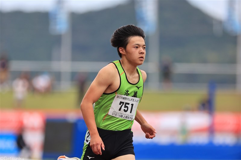 井手友郎200m21秒02の大会新含む4冠 聖カタリナ女子4×100mR47秒05の県高校新 1年生大西海優3種目V／IH愛媛県大会