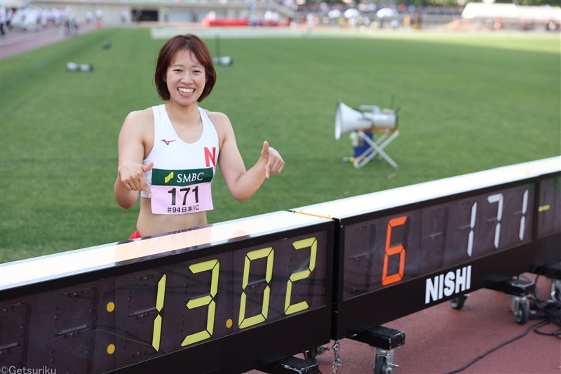 100mH・島野真生13秒02の学生新!!自身の記録0.02秒塗り替え2年ぶり制覇／日本IC