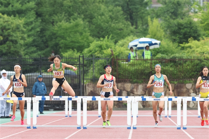 59秒台連発の400mHは竹内めいがV！ 男子は後藤大樹が高1最高51秒11 加藤結衣が女子短距離2冠／IH近畿
