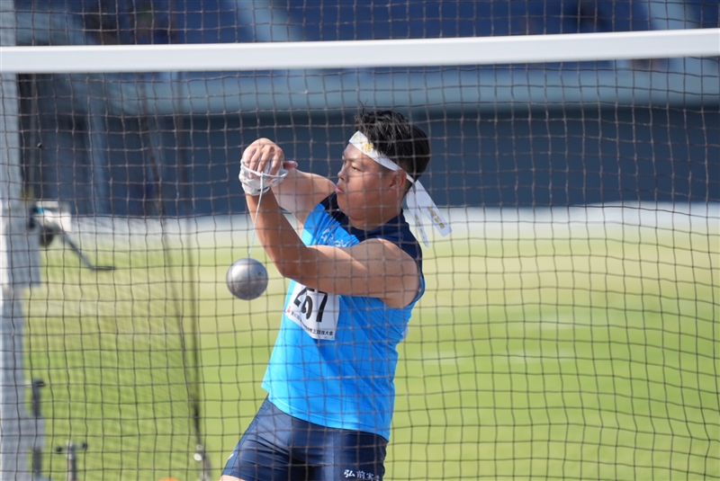 ハンマー投・稲葉樂斗が61m62の大会新！1500mアジア選手権帰りの簡子傑がV／IH東北