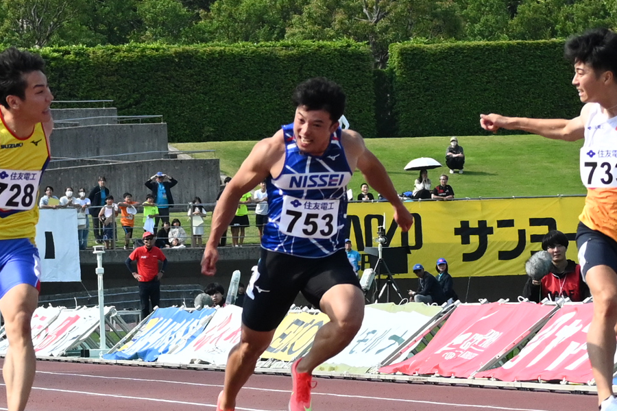 100m・宮城辰郎が自己新10秒14でV！鈴木涼太の3連覇を1000分の1秒差で阻む 3位三輪も自己新、4～7位に多田、小池、桐生、山縣／布勢スプリント