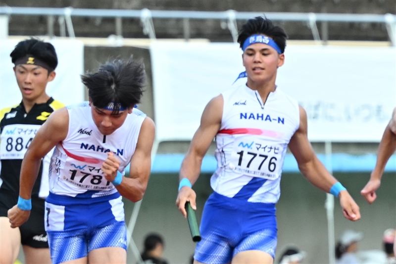 那覇西が両リレー含む短距離で躍動 金城空良はハードルとリレー4冠 男子中距離は北山勢が上位独占／IH沖縄県大会