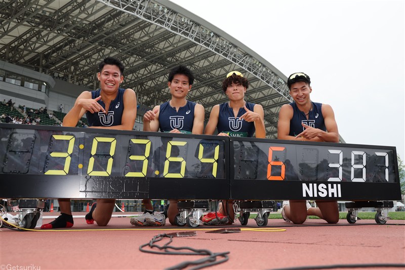 東洋大が男子マイルリレー3分03秒64の学生新!!分厚い選手層から選ばれし4人「選ばれなかった人の分まで走ろう」／日本IC
