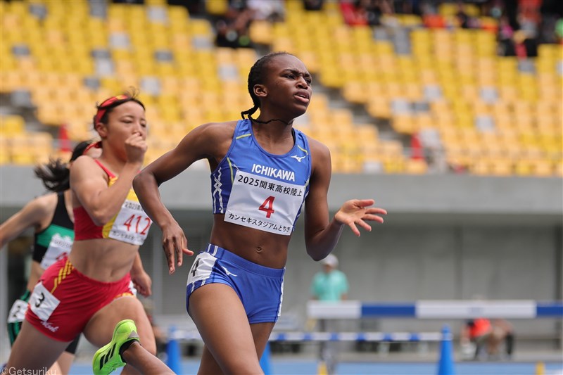 200mはバログン・ハル23秒77の高2歴代5位で400mとの2冠 東島権治21秒06 やり投は松本65m05、走高跳は清水2連覇／IH南関東