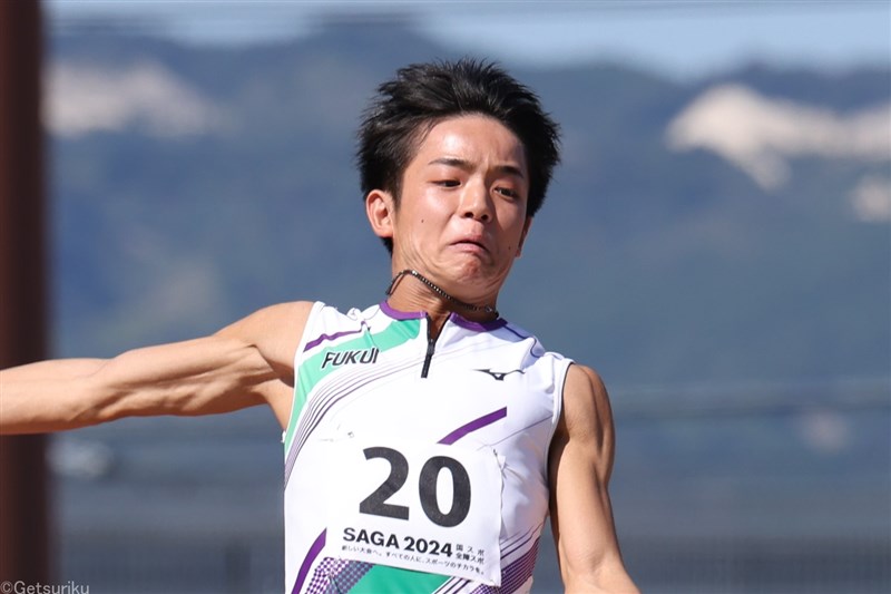 2年生・元山尚紀100ｍ大会新 長戸楽心200m大幅自己新の20秒97 3種目Vは笹原愛理、黒原さつき、筧湖乃栞／IH福井県大会