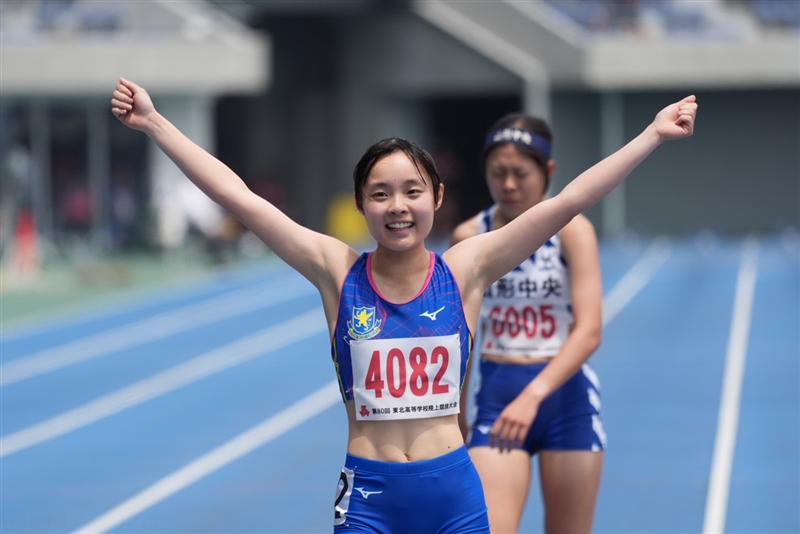 1500m黒田六花が初V！「悩んだ時期もあったけと…」男子4継は日大東北が大会タイで制す／IH東北
