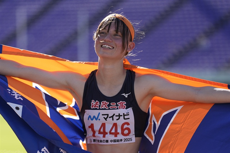 ガードナ・レイチェル麻由が400mHで悲願の全国V「3年間ずっとこの舞台で勝つことが夢でした」／広島IH