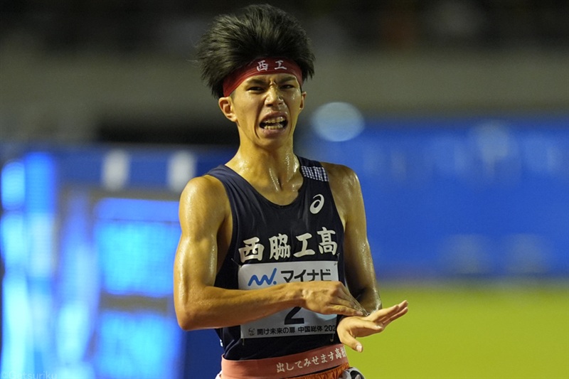 西脇工・新妻遼己が5000m32大会ぶり日本人V！「世界を目指すのであれば優勝しないといけないと思っていた」／広島IH