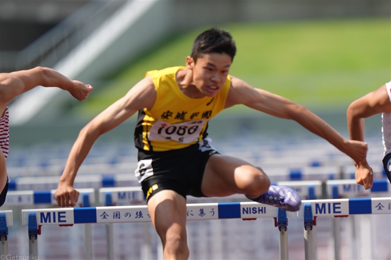 【男子110mH】権田颯志（安城学園高）13秒97＝高2歴代3位タイ
