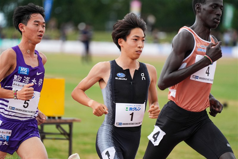 三浦龍司が5000m13分28秒28に「及第点」東京世界陸上へ「みなさんがワクワクするレースを」／ホクレンDC網走