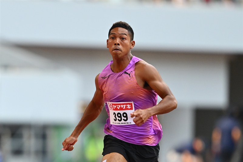 サニブラウン100mまさかの予選落ち 故障から強行出場も10秒45で4着に終わり準決勝進出ならず／日本選手権