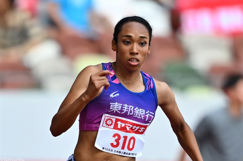 井戸アビゲイル風果200ｍ日本歴代5位の23秒18で快勝 100mと2冠達成「この景色が見たかったのですごくうれしい」／日本選手権