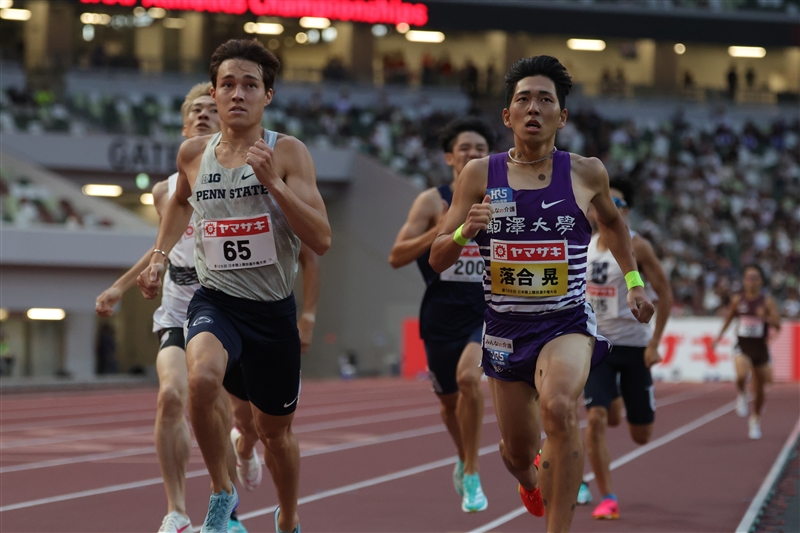 800m・落合晃が1着通過「しっかり標準を目指したい」 2着クレイ・アーロン竜波「走れるだけでうれしい」／日本選手権