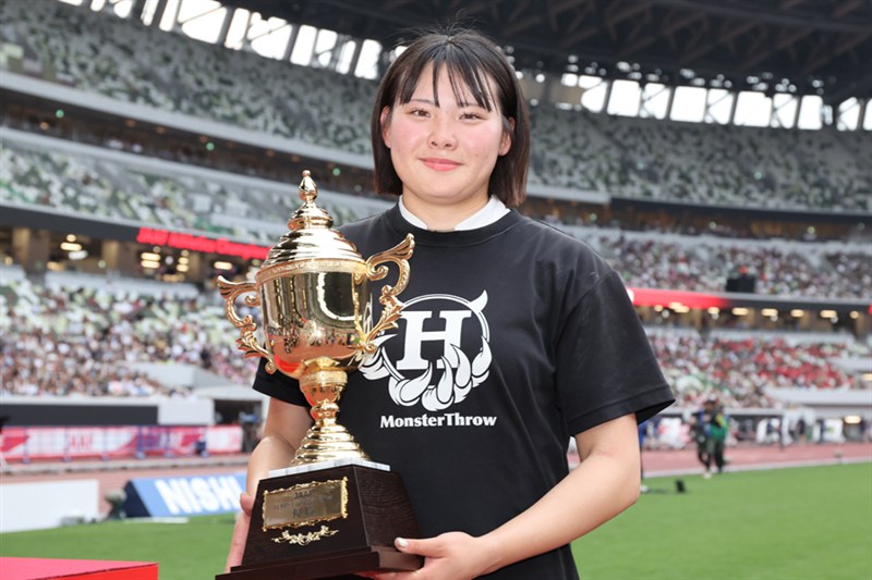 女子ハンマー投・村上来花が66m88の自己新で初優勝「無意識の“壁”を勝手に壊してくれた」／日本選手権