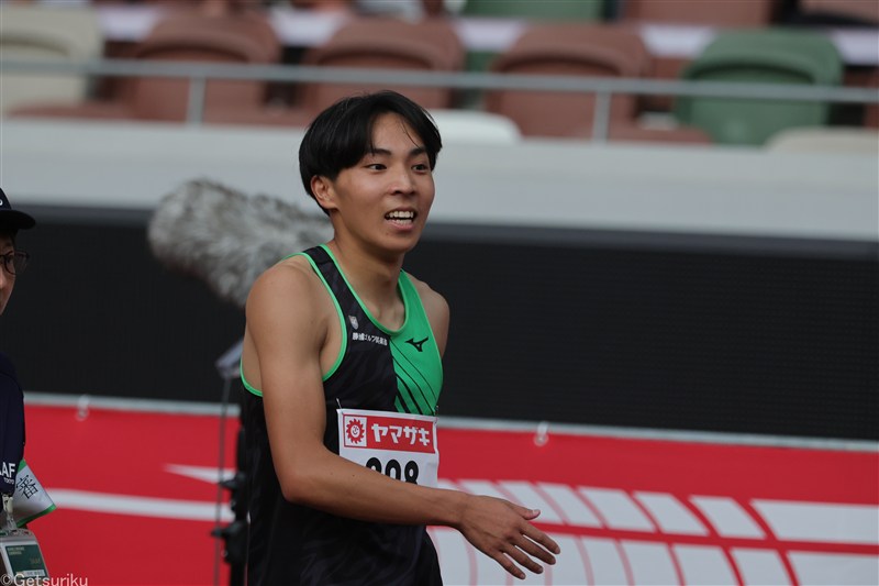 好調の山浦渓斗が走幅跳8m14の自己新で初優勝！ 「1本目から良い流れを作れた」／日本選手権