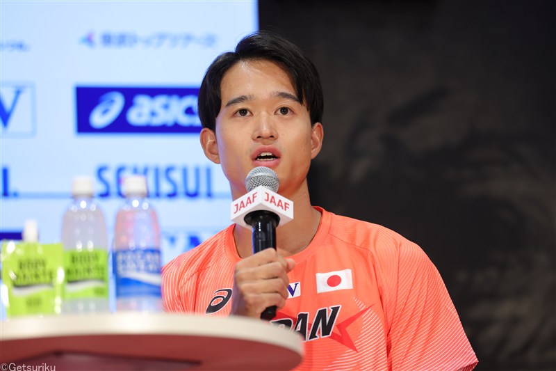 400mH3位で内定の井之上駿太「うれしさより安堵感」 世界陸上は「笑顔でスタートラインに」