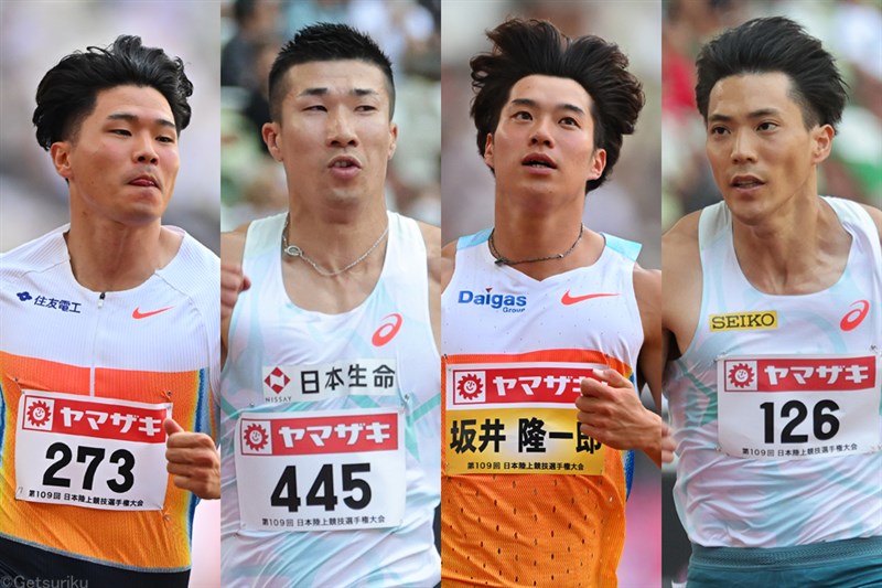 男子100m準決勝スタートリスト発表！ 坂井隆一郎、多田修平、小池祐貴が1組 井上直紀は2組 3組に桐生祥秀、山縣亮太／日本選手権