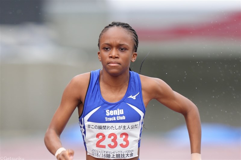 【女子100m】バログン・イズミ（千住ジュニア・中2）11秒93＝中2歴代5位