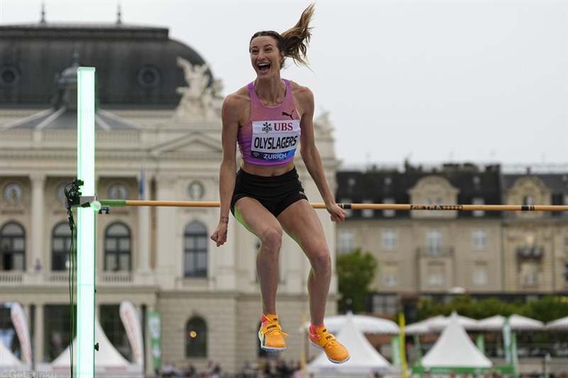 女子走高跳オリスラガースが2m04でV「この高さを求めてきた」デュプランティスはファイナル5連覇 ／DLファイナル
