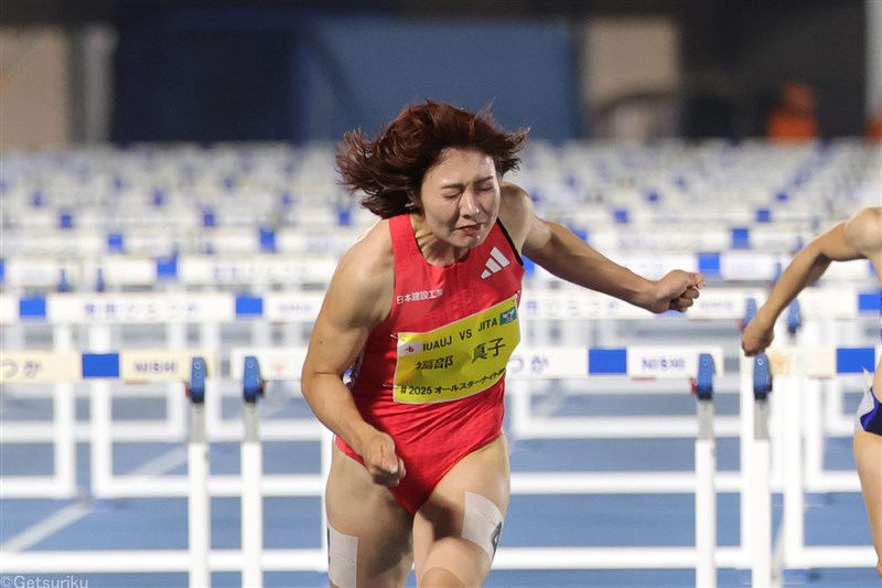 100mH福部真子 東京世界陸上標準まであと0.01秒「菊池病にさえなければ…」と涙浮かべ／実業団・学生対抗