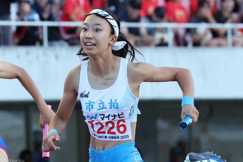 4×100mR市柏高が2レース連続のU18日本新！予選45秒51を経て決勝は45秒47とさらに更新
