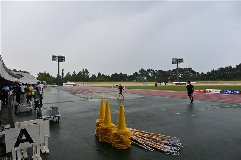 富士北麓ワールドトライアルは雷雨のため大会途中で終了 男子100m決勝は行わず