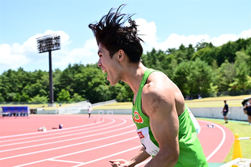 21歳・守祐陽が10秒00!!初代表へ大きく前進！桐生の9秒台に「自分も」／富士北麓ワールドトライアル