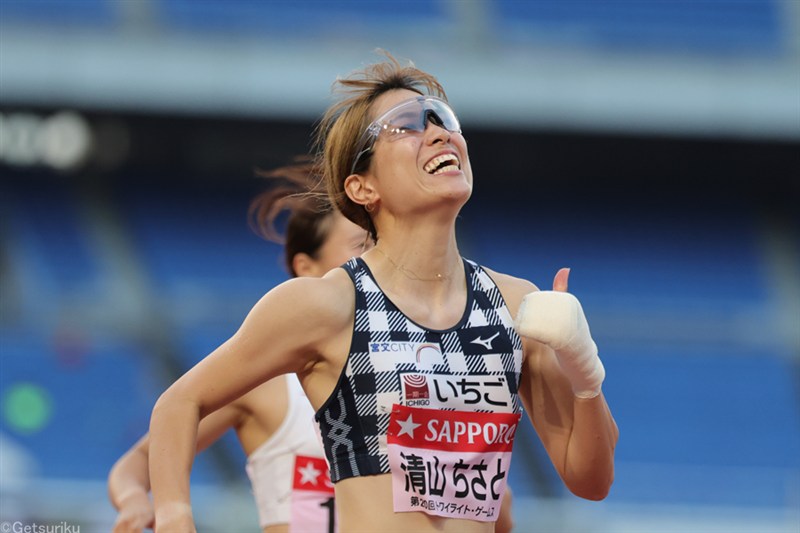 100mH清山ちさと日本歴代3位の12秒77！100mは小池がV／トワイライト・ゲームス