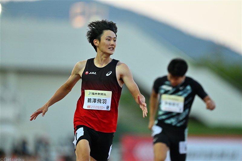 200m鵜澤飛羽が自己新の20秒11！「久しぶりに良い感じで終われた」／福井ナイトゲームズ