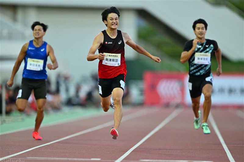 200m鵜澤飛羽20秒11！自己ベスト0.01秒更新、日本歴代3位タイの快走で東京世界選手権へ弾み／福井ナイトゲームズ