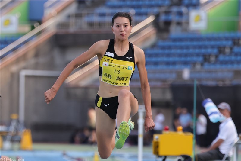 三段跳・髙島真織子が14m25!!追い風参考ながら日本記録上回る 2度目の世界陸上へ「決勝で勝負したい」／実業団・学生対抗