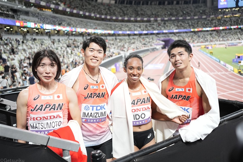 混合マイル8位入賞 世界との力の差を痛感するも、「底上げができている。まだまだ成長段階」／東京世界陸上