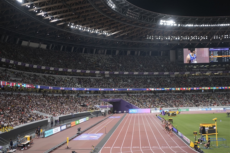 DAY2は延べ8万7000人超が来場 男女の100m決勝、男子10000m決勝など実施／東京世界陸上