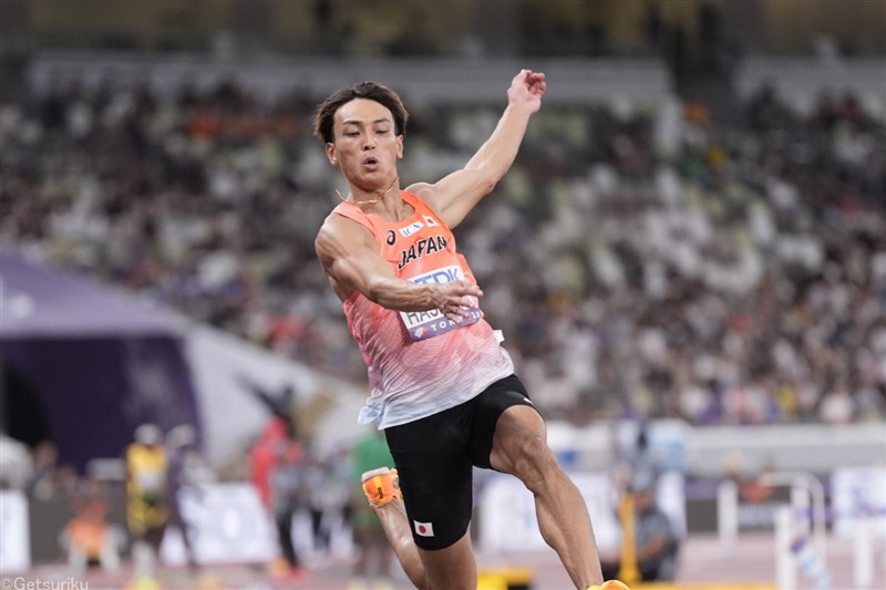 走幅跳・橋岡優輝は7m95で全体13位 決勝進出ラインにわずか3cm及ばず／東京世界陸上