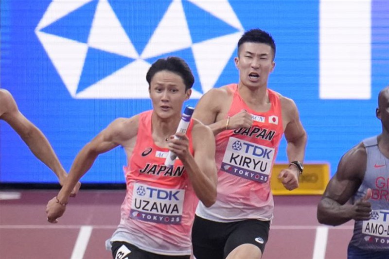 男子4×100mR 日本は38秒07で組3着通過 2大会連続決勝進出／東京世界陸上