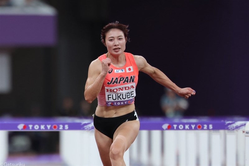 100mH福部真子は準決勝13秒06で組7着 決勝は届かずも堂々のレース／東京世界陸上