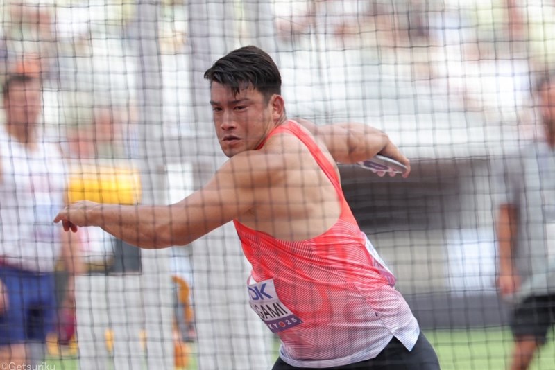 円盤投・湯上剛輝は56m40で組19位 手拍子やハンドサインの応援「肌にビリビリと感じた」 ／東京世界陸上
