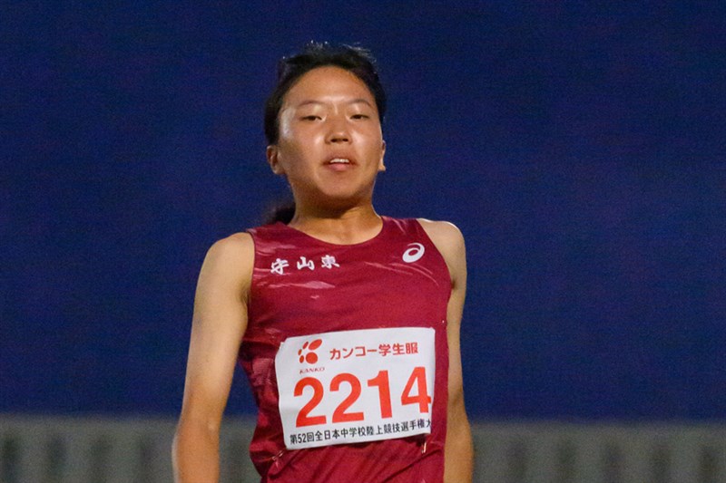 【女子三段跳】祖父江由佳（守山東中3）12ｍ51＝中学最高
