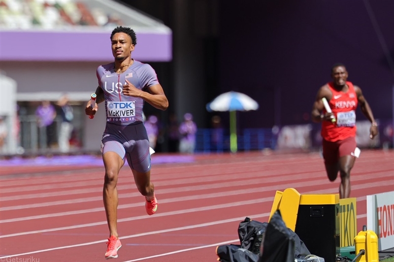 米国vsケニアの一騎打ちは米国制す！男子4×400mR予選再レースを実施／東京世界陸上