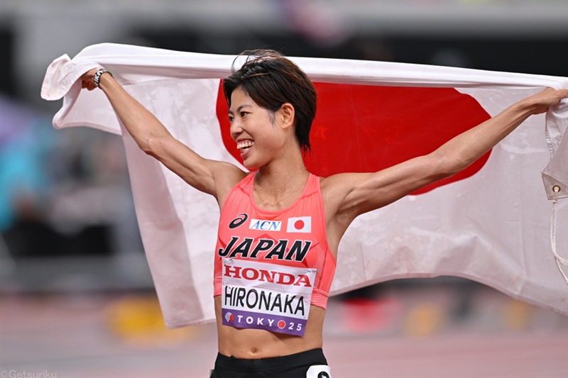 10000m・廣中璃梨佳「最後まであきらめずに」走って6位入賞「たくさんの声援を受けながら粘れた」／東京世界陸上