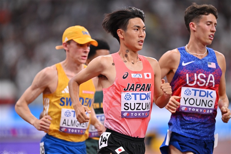 10000m初代表の鈴木芽吹は20位「歓声浴びて幸せでした」／東京世界陸上