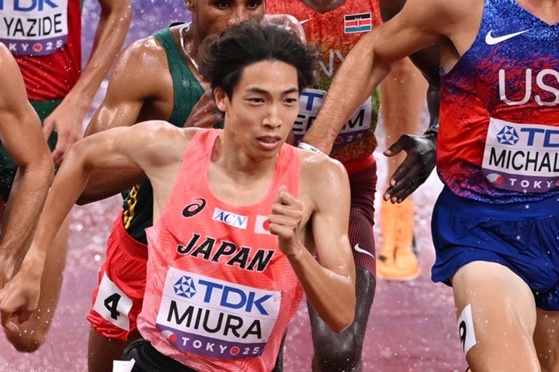 3000m障害・三浦龍司は8分35秒90で2大会連続入賞の8位！ 最終盤までメダル争い繰り広げる／東京世界陸上