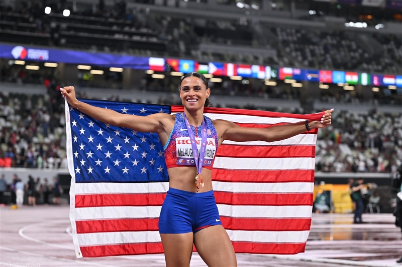 女子400mマクローリン・レヴロンが世界歴代2位47秒78「ひたすら努力」パウリノと史上初47秒台決戦／世界陸上Day6