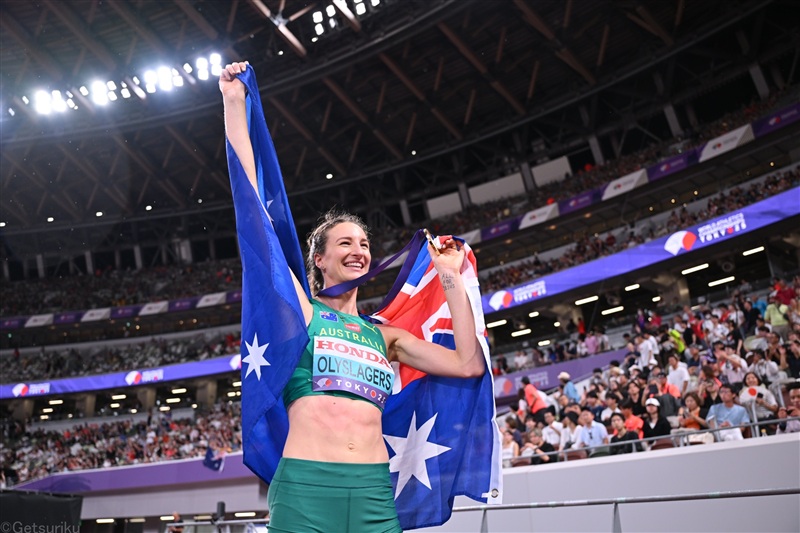 オリスラガースが女子走高跳で初V 「この瞬間が最高の場所」 ジェファーソン・ウッデンが3冠／世界陸上Day9