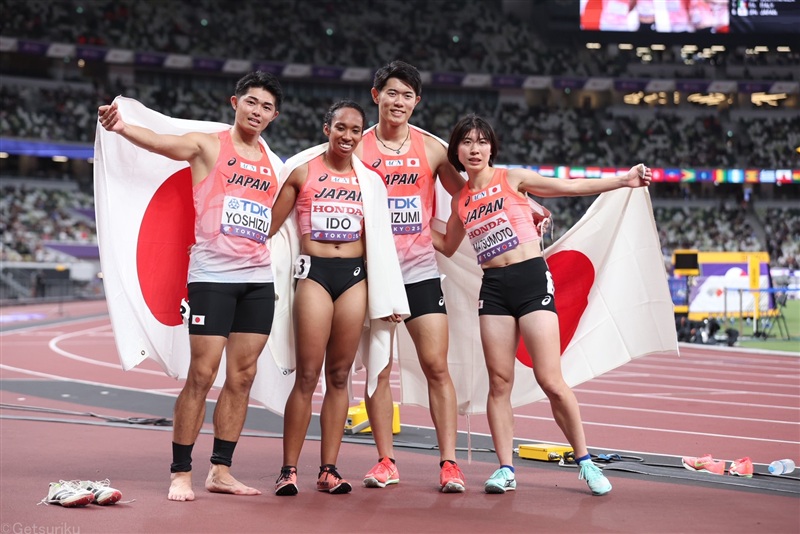 初の決勝となった日本の男女混合4×400mR 8位入賞で歴史を作り、女子短距離に大きな足跡／東京世界陸上